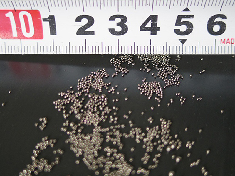 圧縮コイルばね冷間成形の製造工程 ショットピーニング